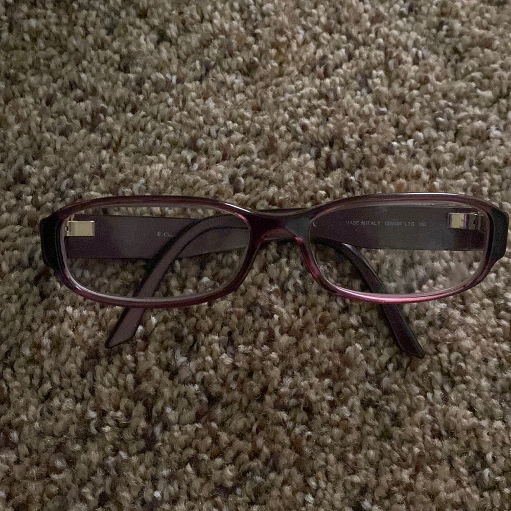 Dior authentic eyeglasses purple plum color